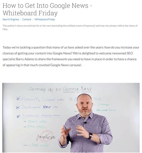 Why Moz’s Whiteboard Friday Is Such Effective .
